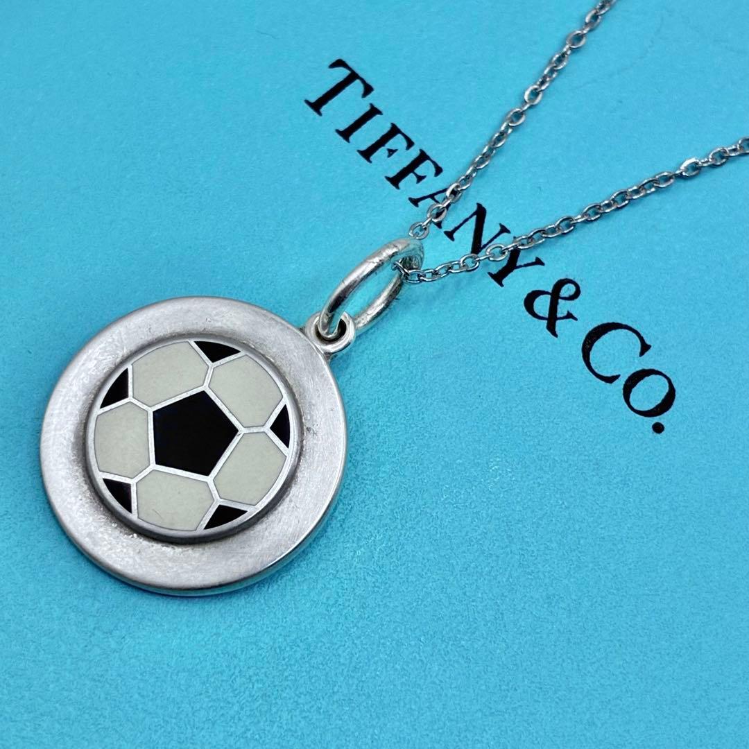 希少】ティファニー サッカーボール ネックレス シルバー 私的刻印有り