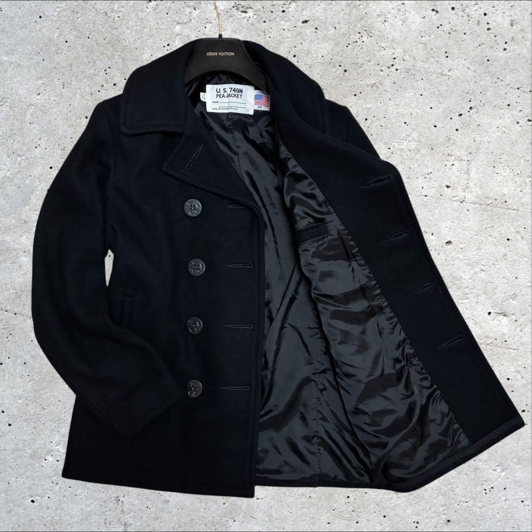 美品/希少 SCHOTT U.S.740N Pコート 753US 7118 38