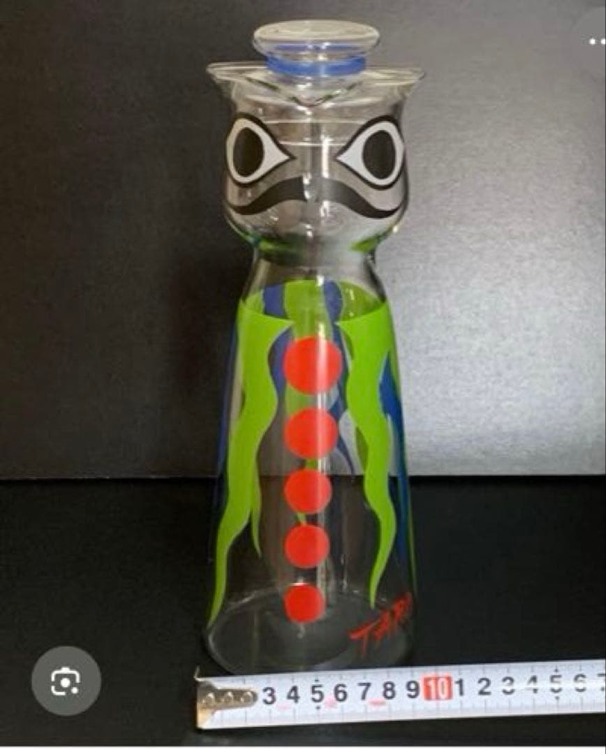 【激レア、完品】岡本太郎　水差し男爵　ガラス製ピッチャー 激レア、完品岡本太郎 水差し男爵 ガラス製ピッチャー - メルカリ 当時