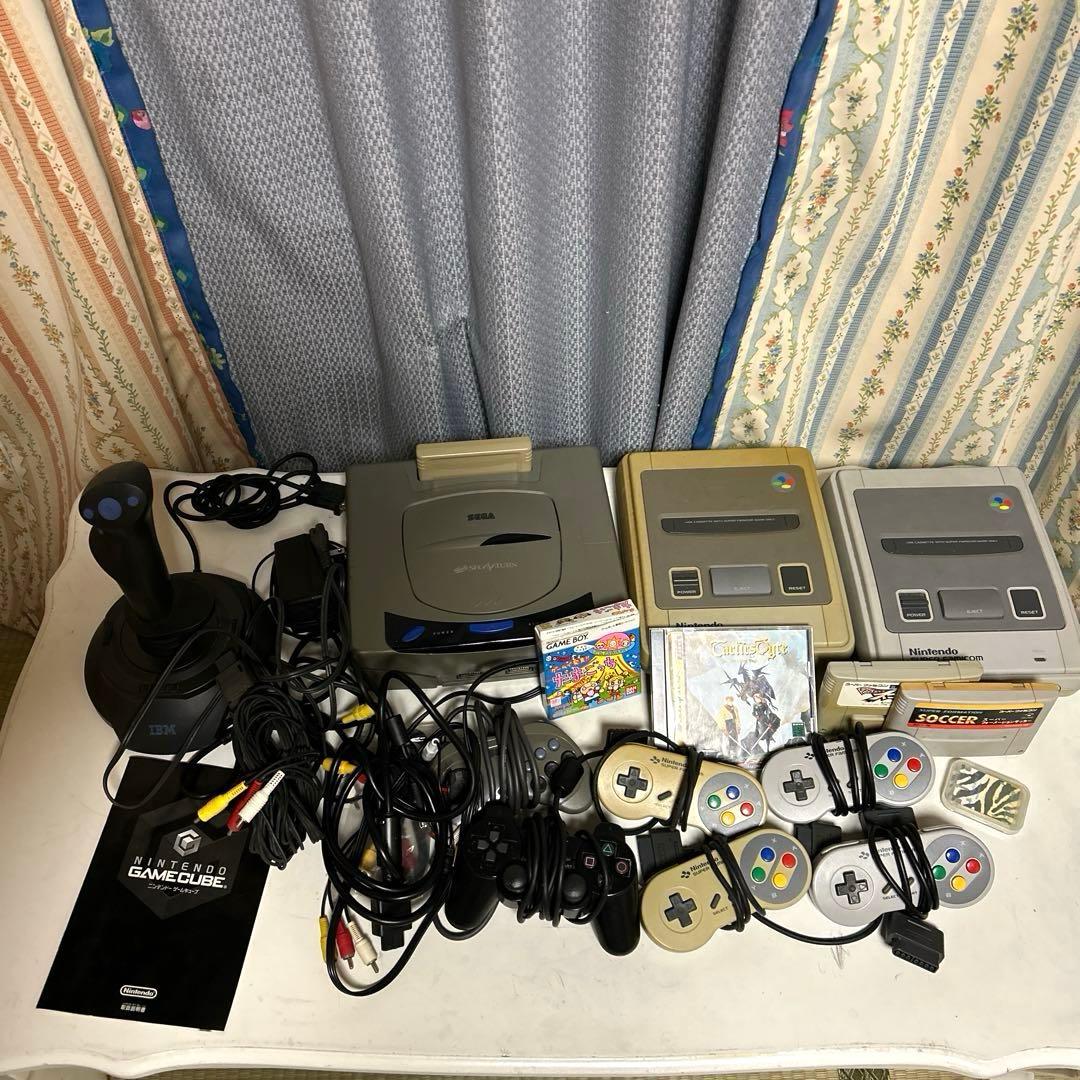 Nintendo セガ　ゲーム機　本体 セット　動作未確認　ジャンク　PS セガサターン 本体 すぐ遊べるセット SEGA SUTURN : ゲームリサイクル