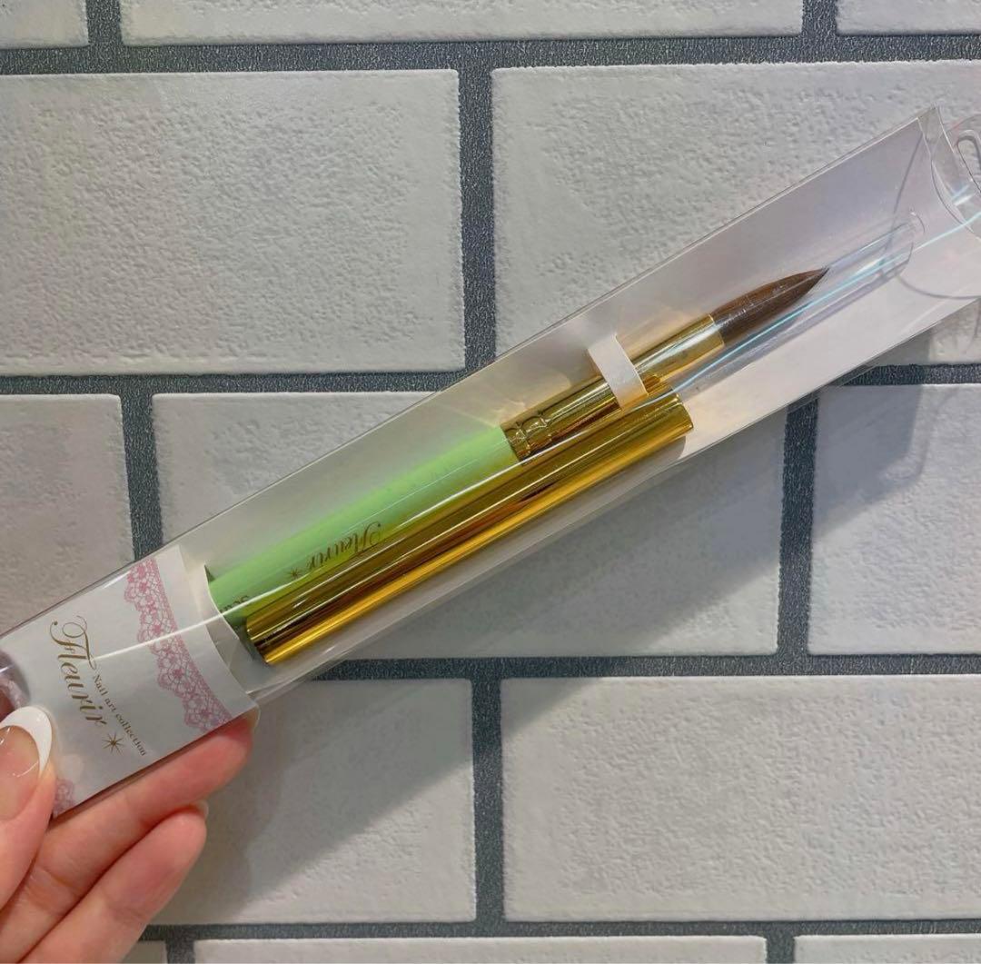 新品未開封★フルーリア 筆　スカルプチュアブラシ グリーン フルーリア スカルプチュアブラシ グリーン 21mm