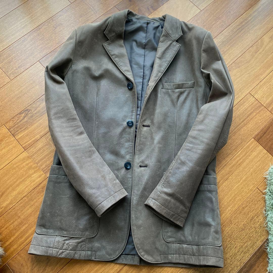 にこにこセレクト様専用】Brioni ベージュチェック柄 長袖ポロシャツ 48