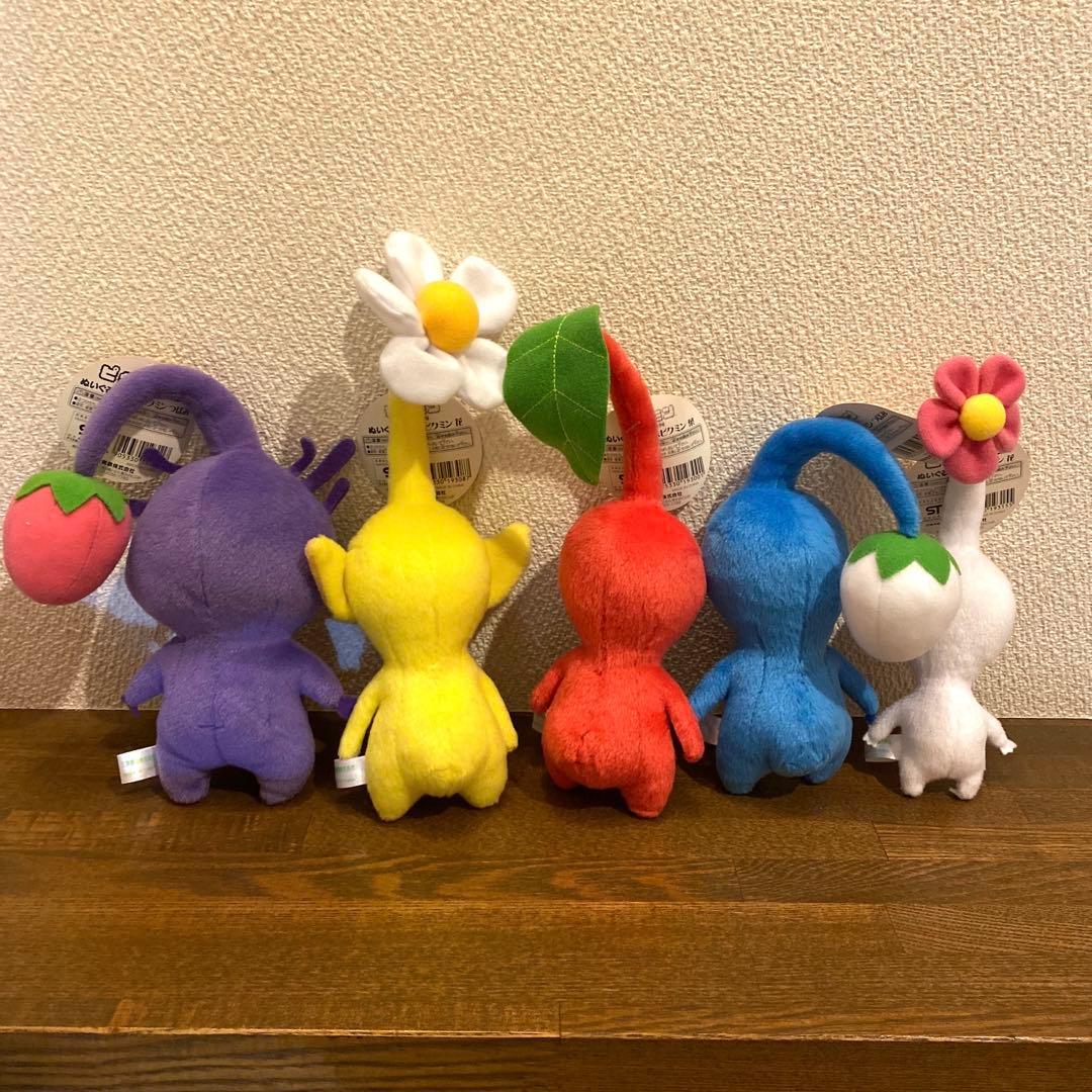 2001 赤 黄 青ピクミン 2004 紫 白ピクミン ぬいぐるみセット - メルカリ