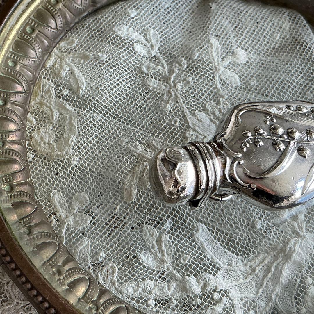 B】フランスアンティーク すずらん パフュームボトル フラコン・ド