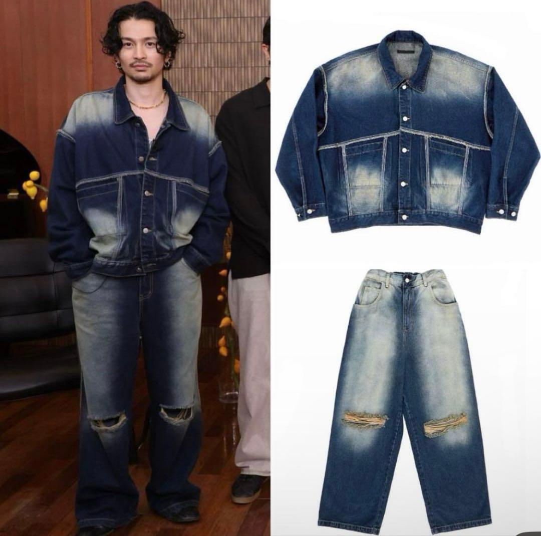 King Gnu 常田大希着用デニムジャケット セット - メルカリ