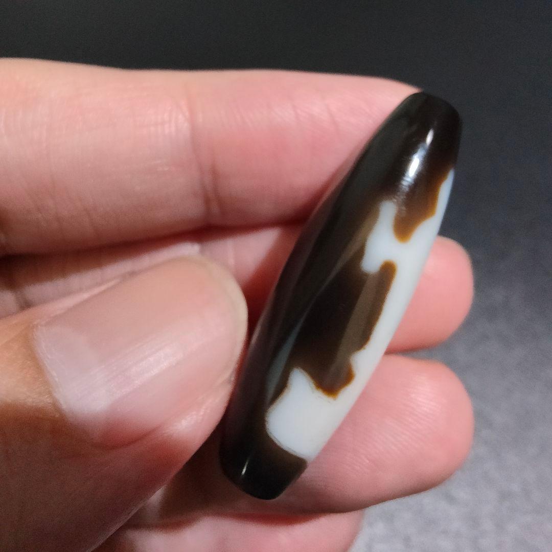 28 32 レア物 観音様 裏に天然の目玉 天珠 天然石 御守り