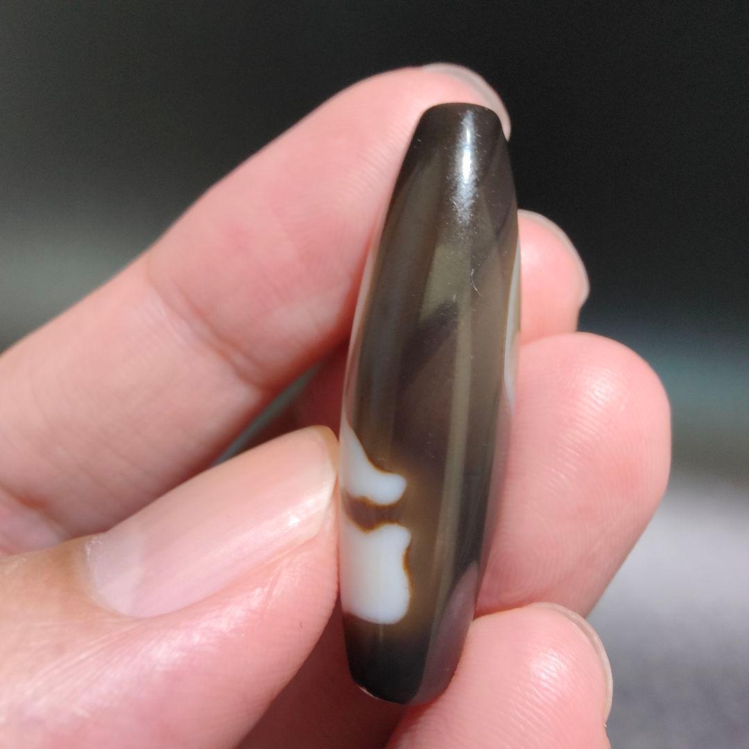 28 32 レア物 観音様 裏に天然の目玉 天珠 天然石 御守り