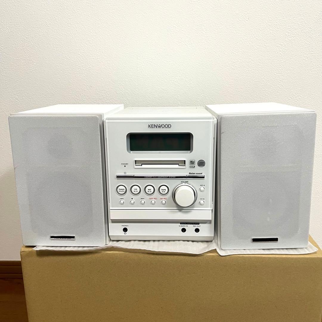 ケンウッド CD MD カセット ミニコンポ RXD-SZ3MD ホワイト - メルカリ