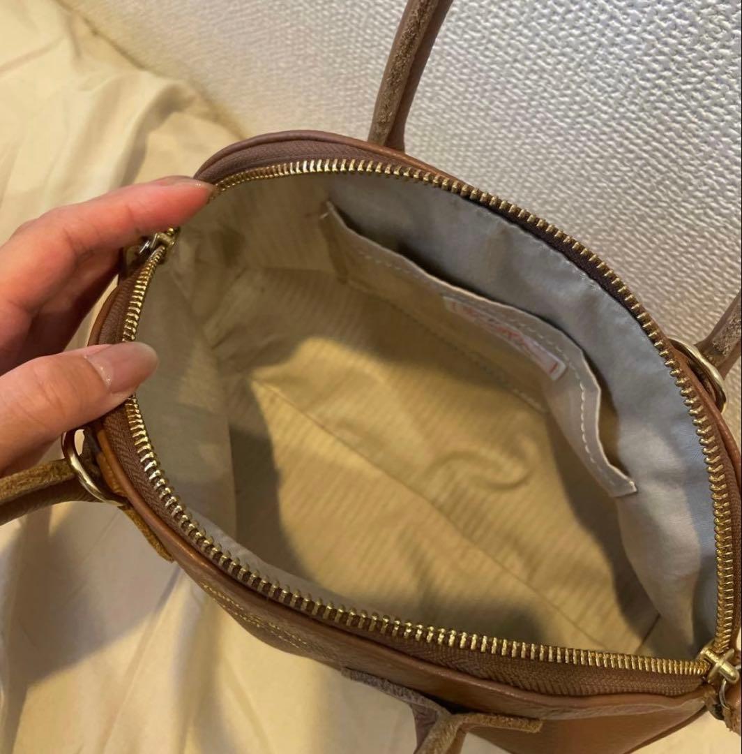 YOLK & OLSEN ブラウンハンドバッグ - メルカリ