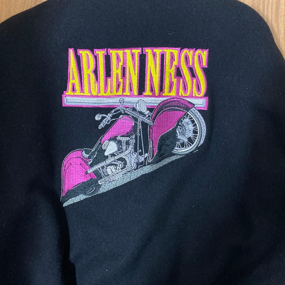 USA製 ゴールデンベア別注ARLEN NESS スタジャン ブラック