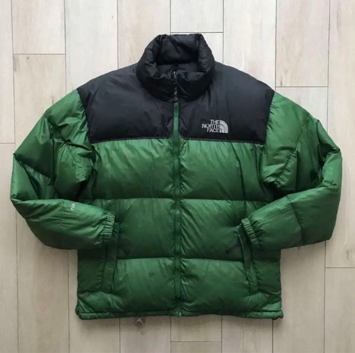 ノースフェイス700フィルオリーブグリーンアースカラーヌプシダウン