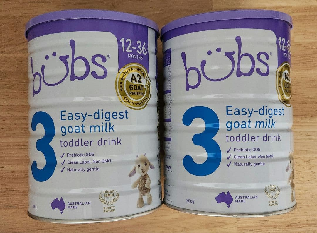 バブズ　ヤギ　粉ミルク　 2缶セット Bubs（バブズ）オーガニック Organic 粉ミルク ステップ2（6〜12カ月