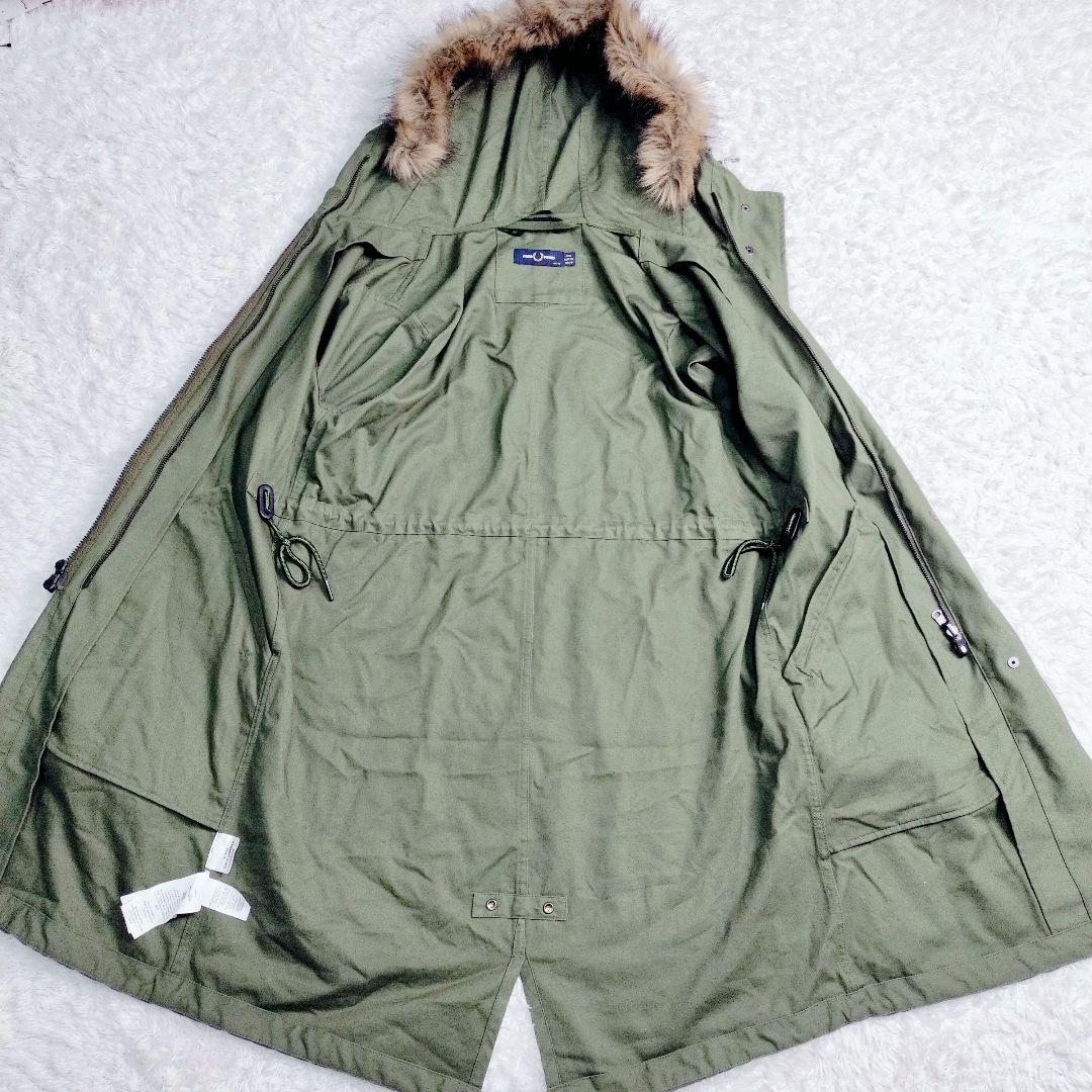 美品】 フレッドペリー 5way 中綿 モッズコート ロング カーキ - メルカリ