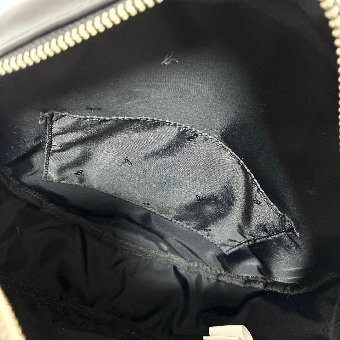 美品 アニエスベー マリオン 2way サークルバッグ ハンド 黒 www