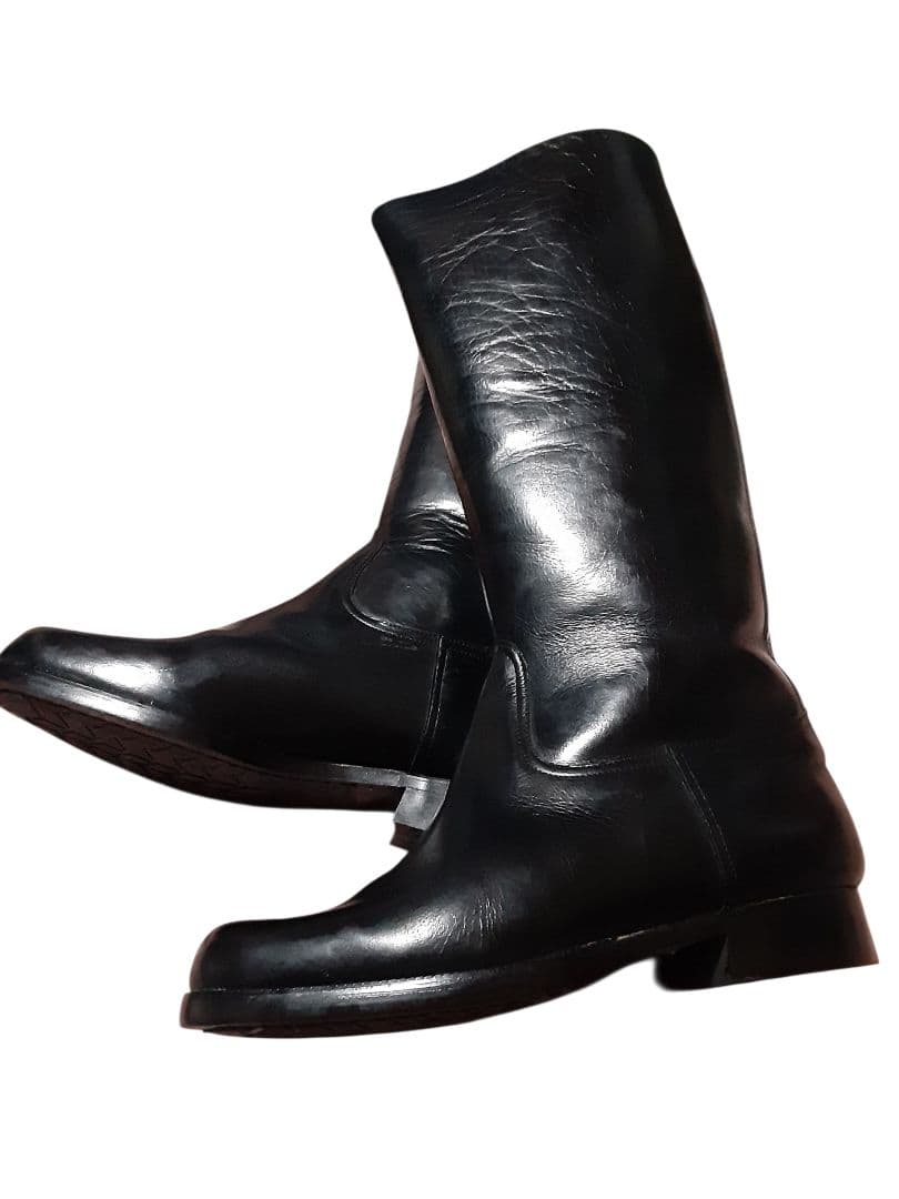 本革 ロングブーツ 特攻 旧車 警察 白バイ FINE DAINICHI 25 - メルカリ