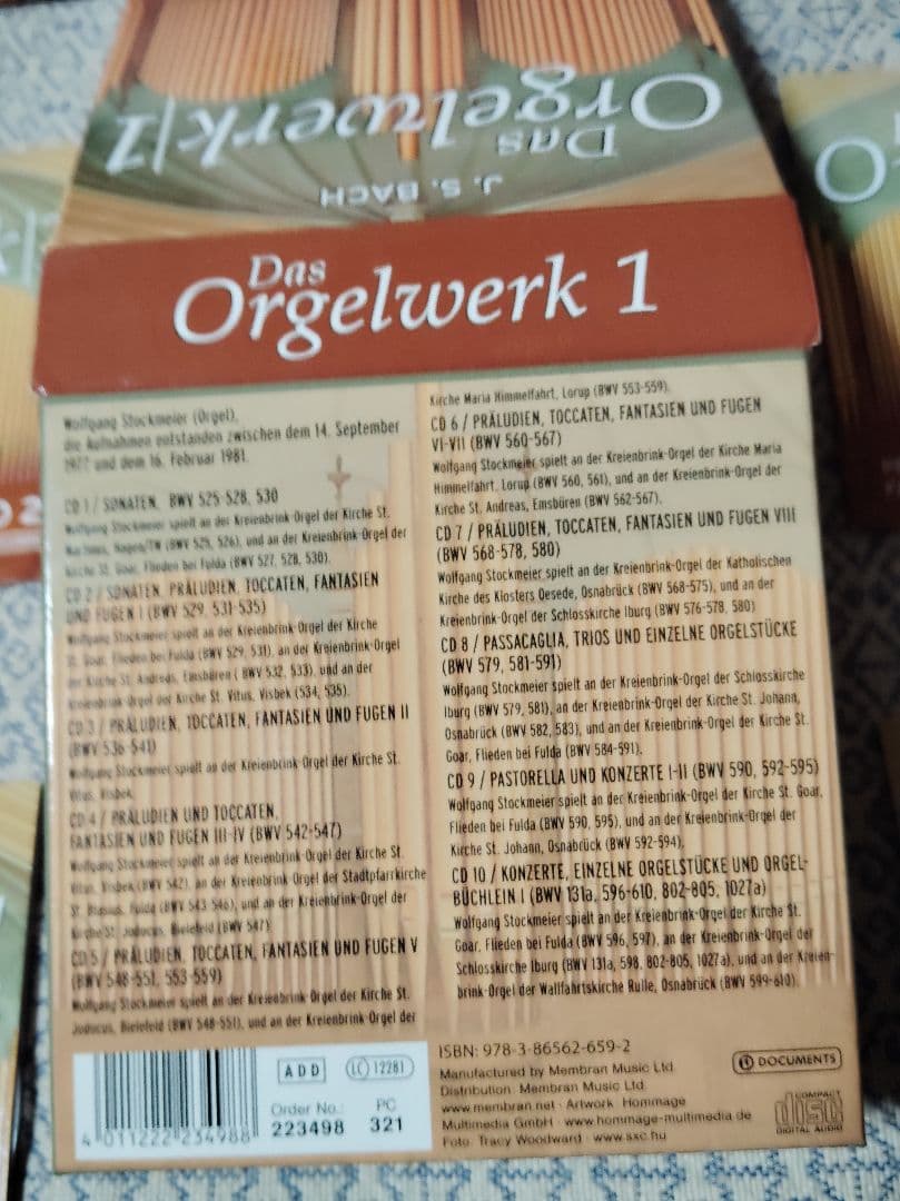 端数切り落とし、さらにお値下げ】バッハ オルガンワークスCD20枚