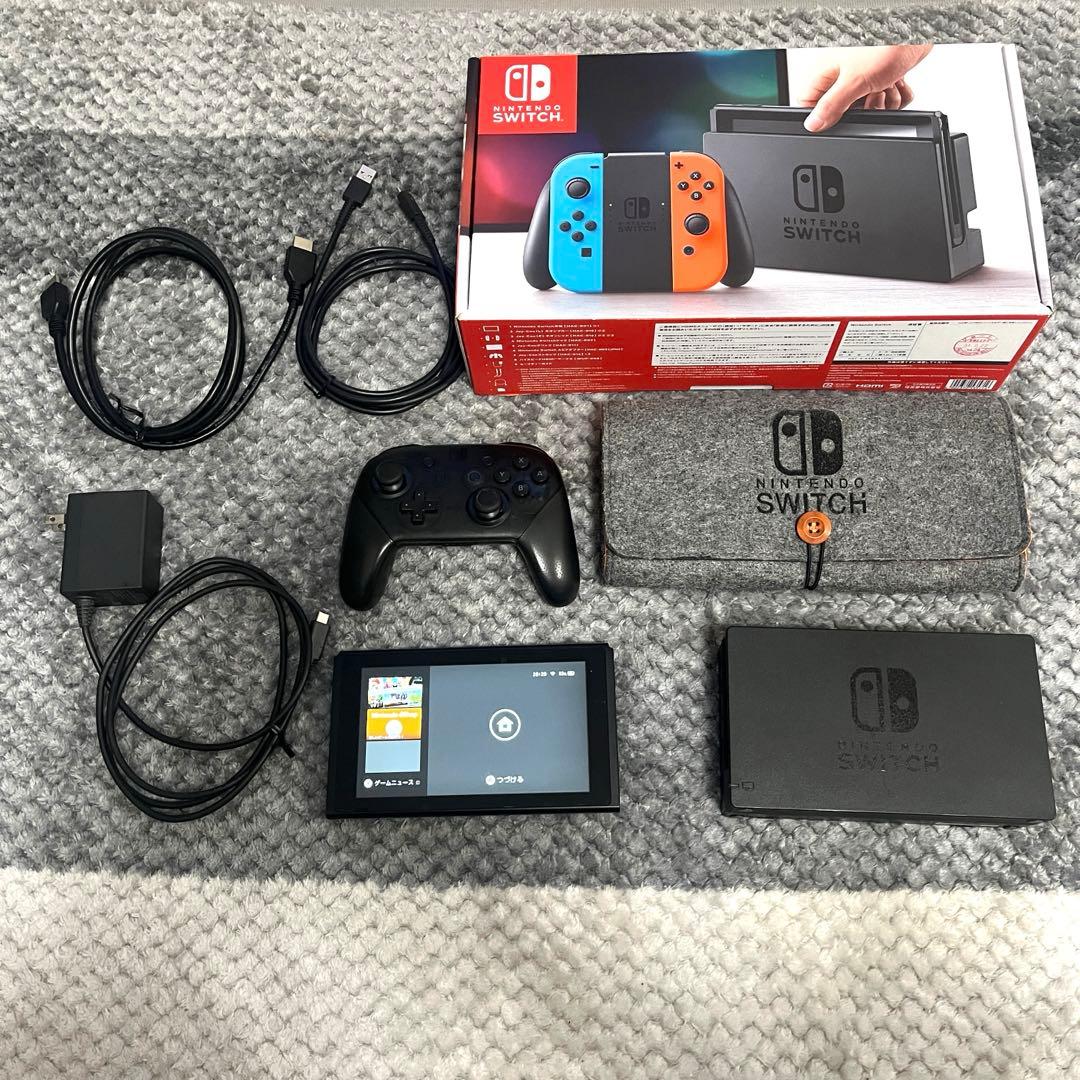 【即日発送】Nintendo Switch本体 純正プロコン付き ジョイコンなし Amazon.co.jp: Nintendo Switch Joy-Con(L) ネオンブルー/(R) ネオン