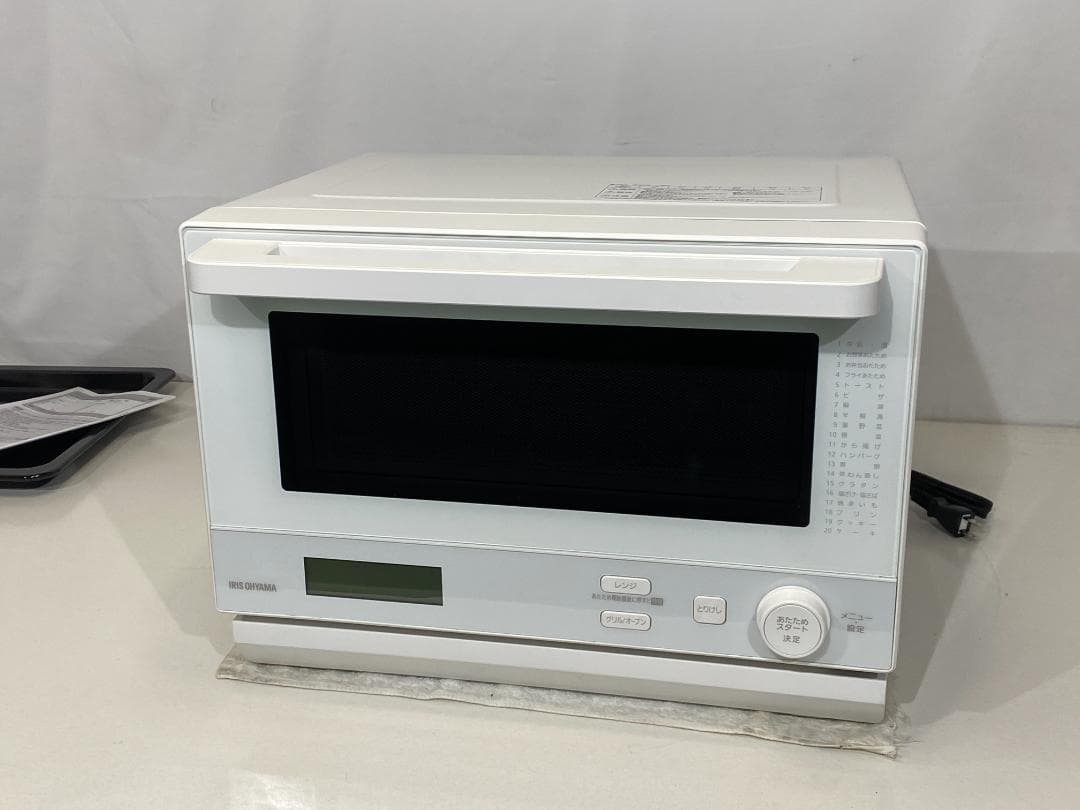 アイリスオオヤマ　オーブンレンジMO-F1808-CW 2023年製 Amazon.co.jp: アイリスオーヤマ スチームオーブンレンジ 18L フラット