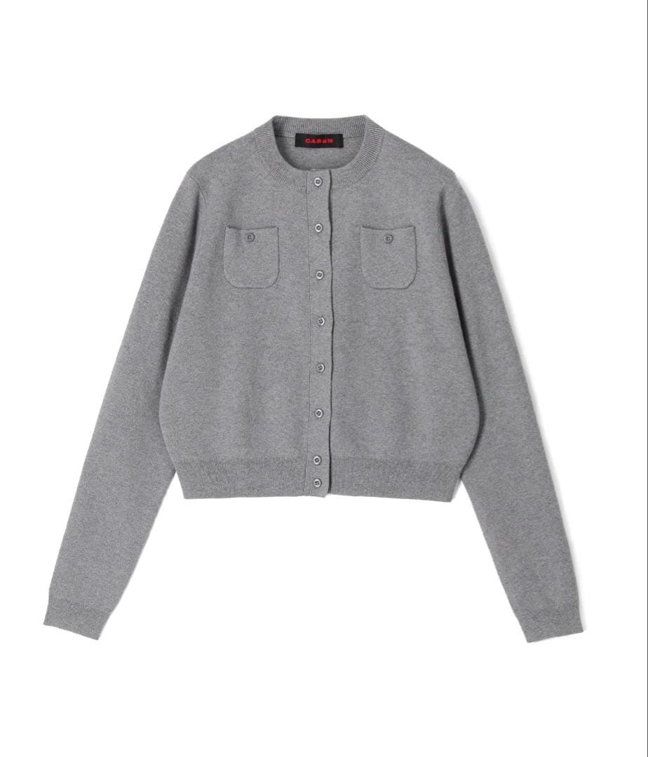 タグ付き新品*CABaN コットンカシミヤ クルーネックカーディガンs