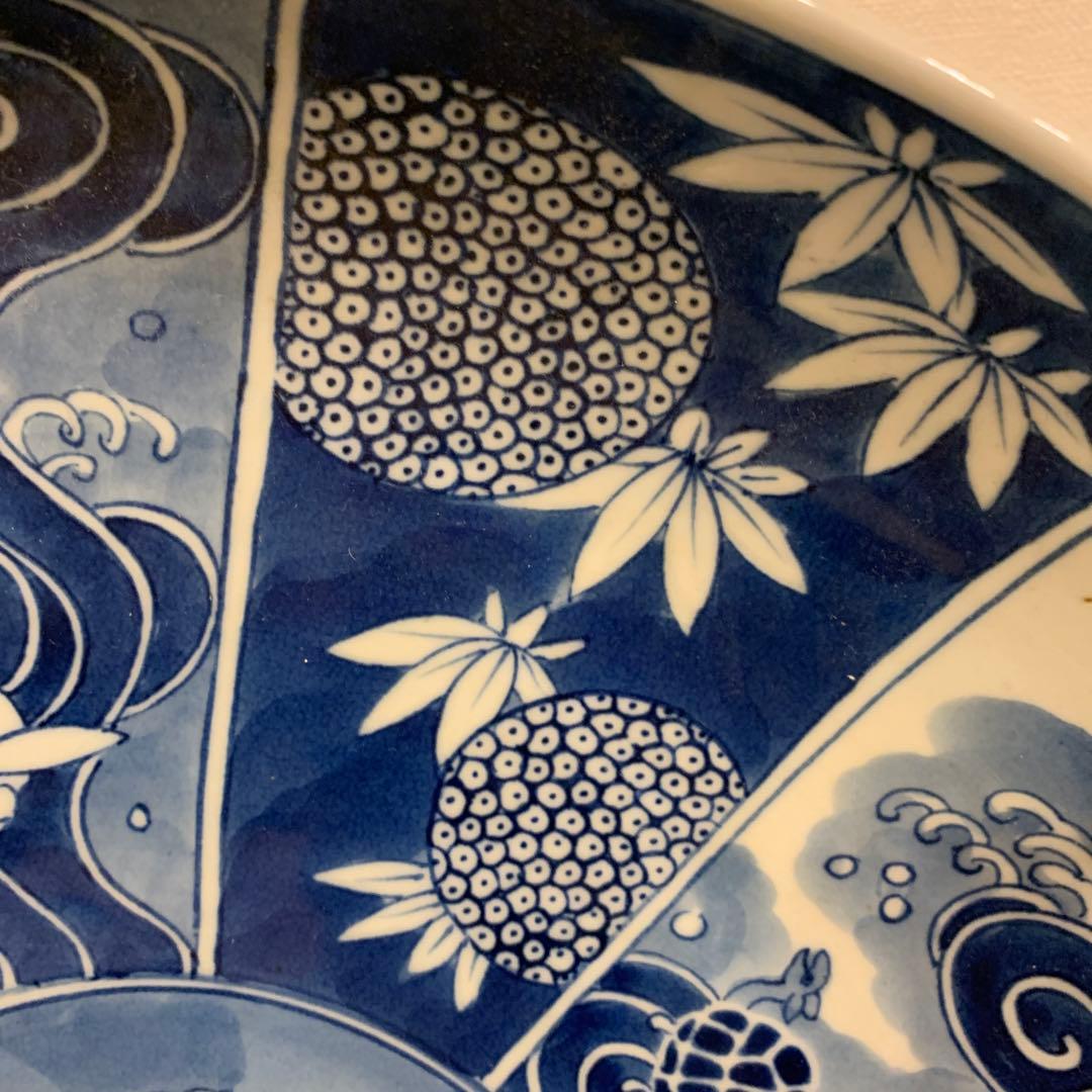 アンティーク 祥瑞紋 飾皿 1客