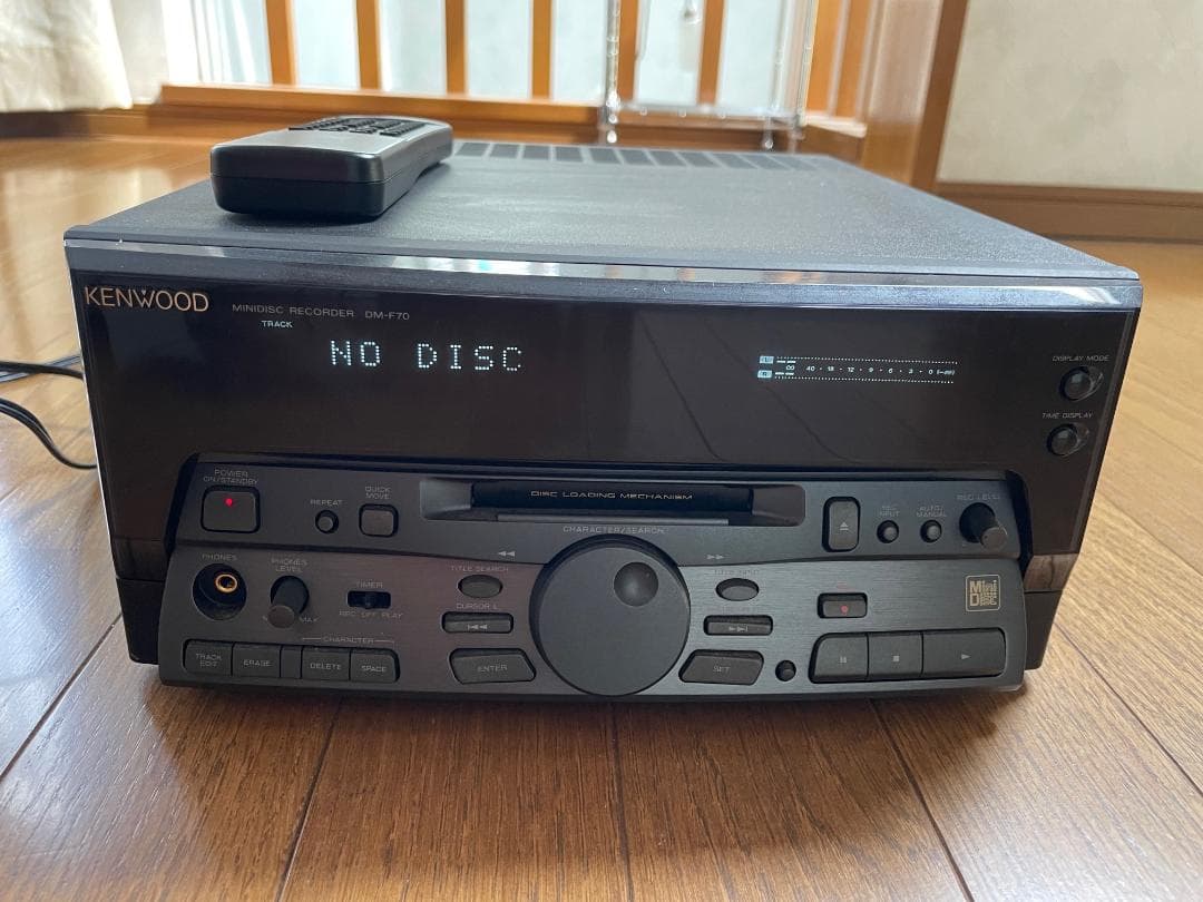 動作確認済　KENWOOD　MDレコーダー（MDデッキ）DM－F70　リモコン付 美品】KENWOOD ケンウッド MDデッキ用リモコン RC-M0905 DMF-7003 用