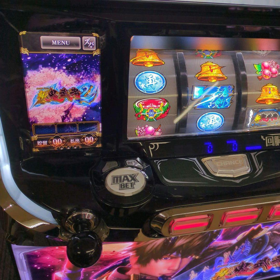 パチスロ実機 新鬼武者2 コイン不要機付 送料無料 - メルカリ