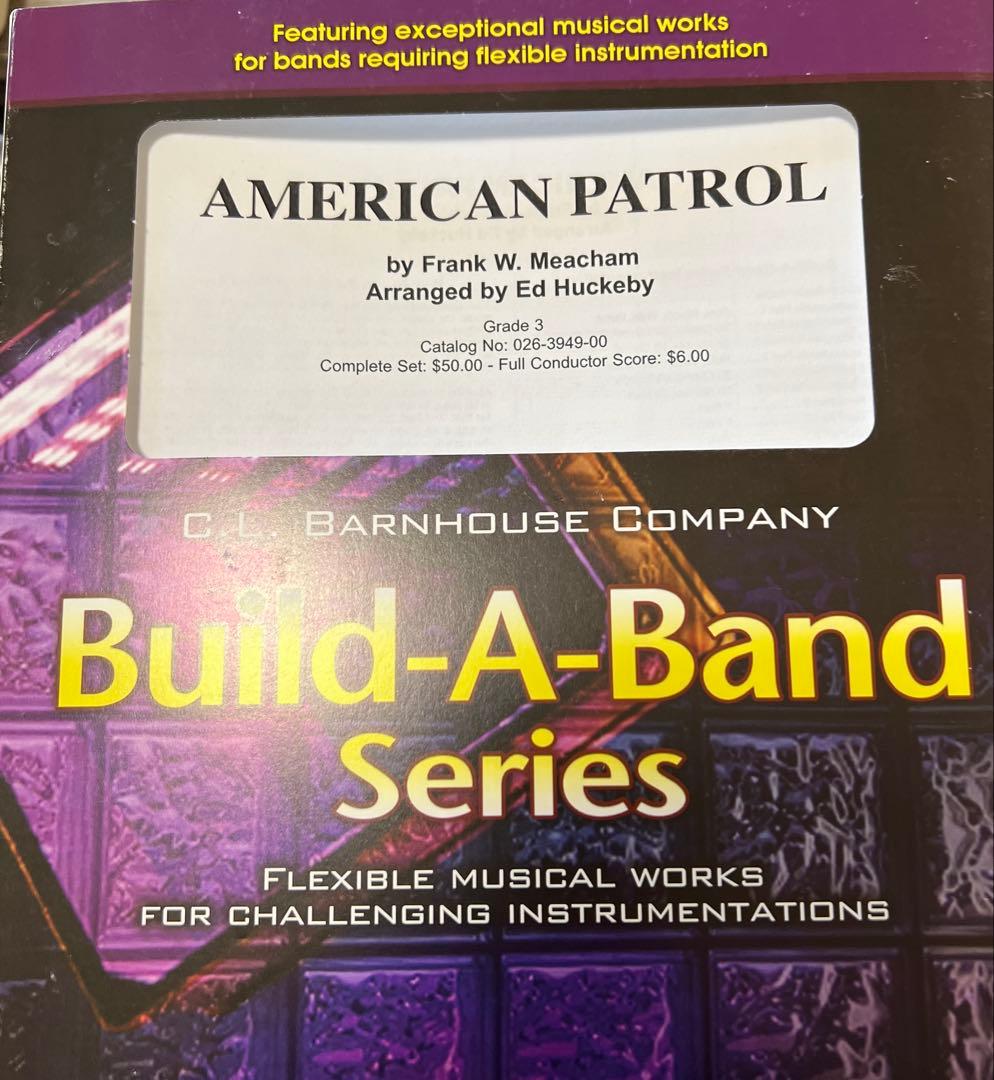 1/25限り値下げ　ハックビー編曲　フレキシブル　アメリカンパトロール 1/25限り値下げ ハックビー編曲 フレキシブル アメリカンパトロール