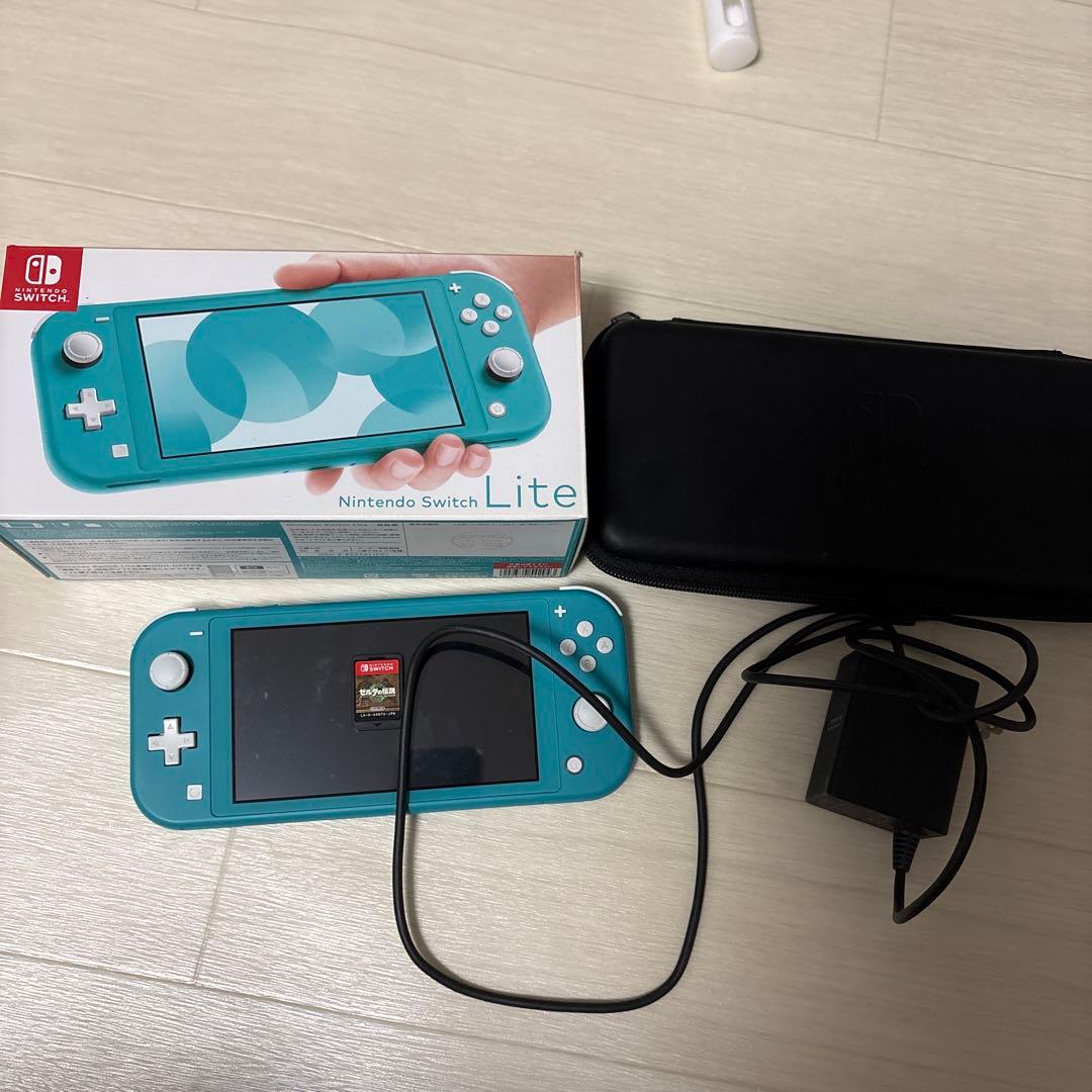 Nintendo Switch Lite ターコイズ本体＋ソフト(ゼルダの伝説) - メルカリ