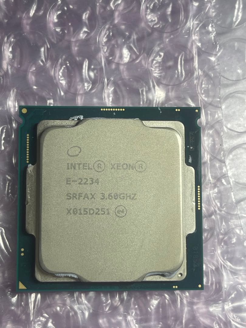 中古 Intel Xeon E-2234 SRFAX 4C 3.6GHz 8MB - メルカリ