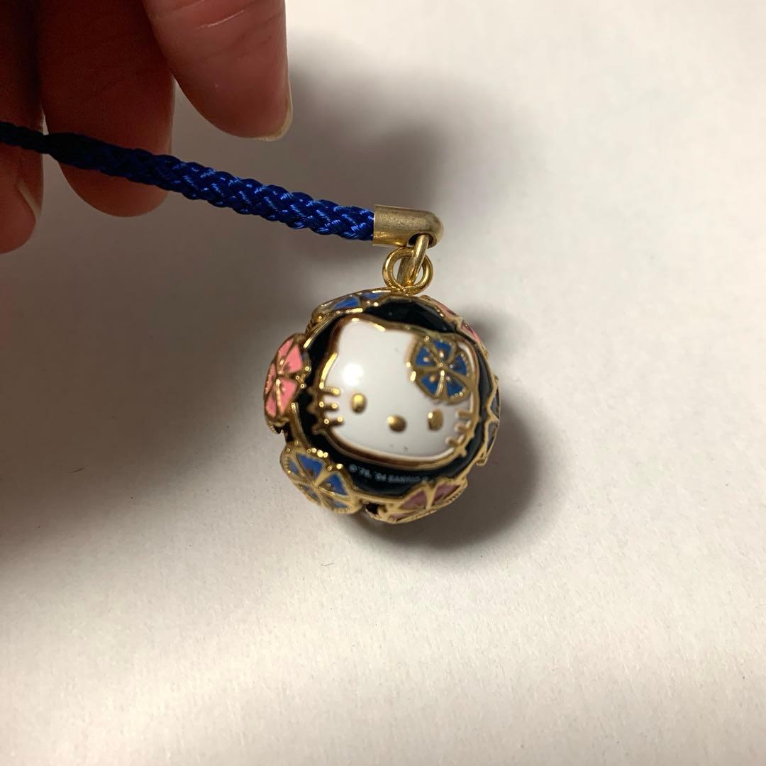 ハローキティ 根付けストラップ 花鈴 - メルカリ