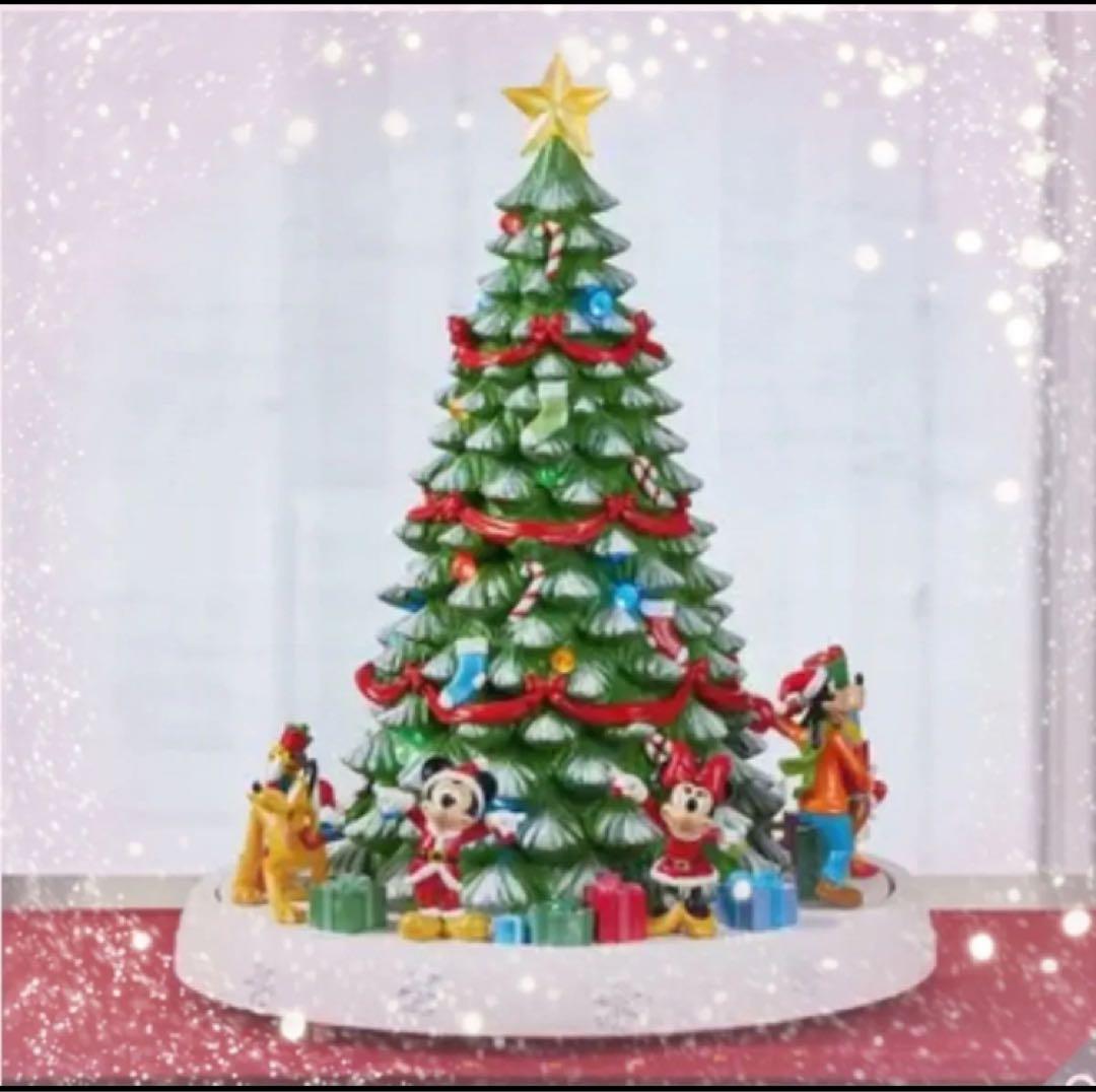 新品 クリスマスツリー ディズニー イルミネーション オルゴール