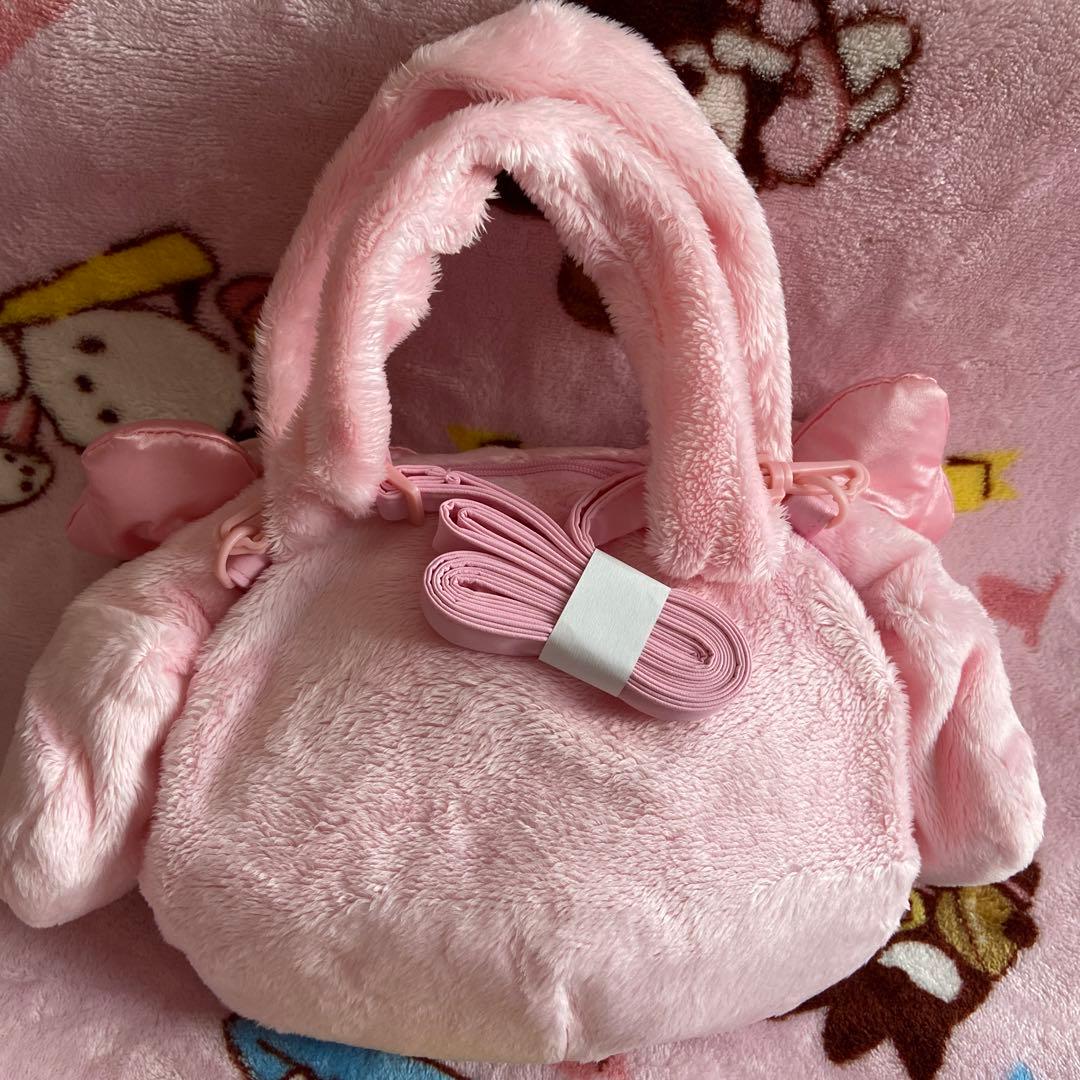 マイメロディ✖️リズリサコラボ「マイメロダイカットお顔バッグ