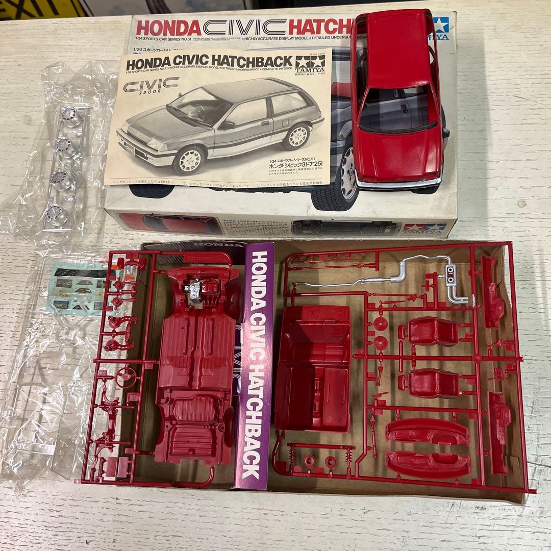 タミヤ HONDAワンダーシビックプラモデル ジャンク - メルカリ