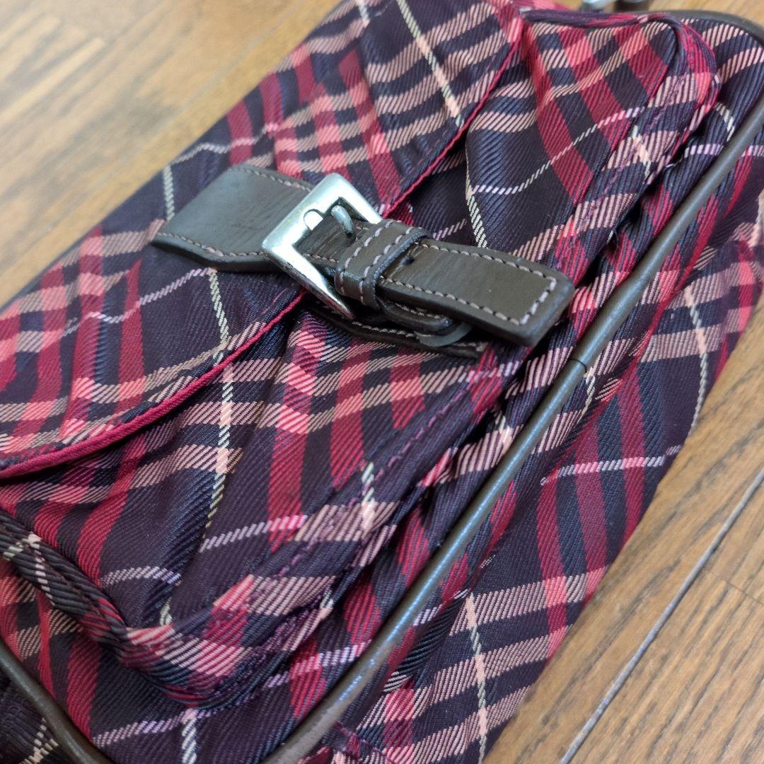 BURBERRY BLUE LABEL チェック柄ショルダーバッグ - メルカリ