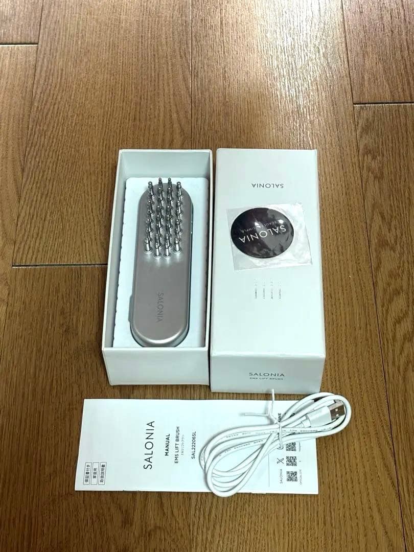 サロニア電気ブラシEMS SALONIA 美顔器 SAL-22206SL サロニア EMSリフトブラシ ［EMS美顔器 /国内・海外対応］ SAL22206SL