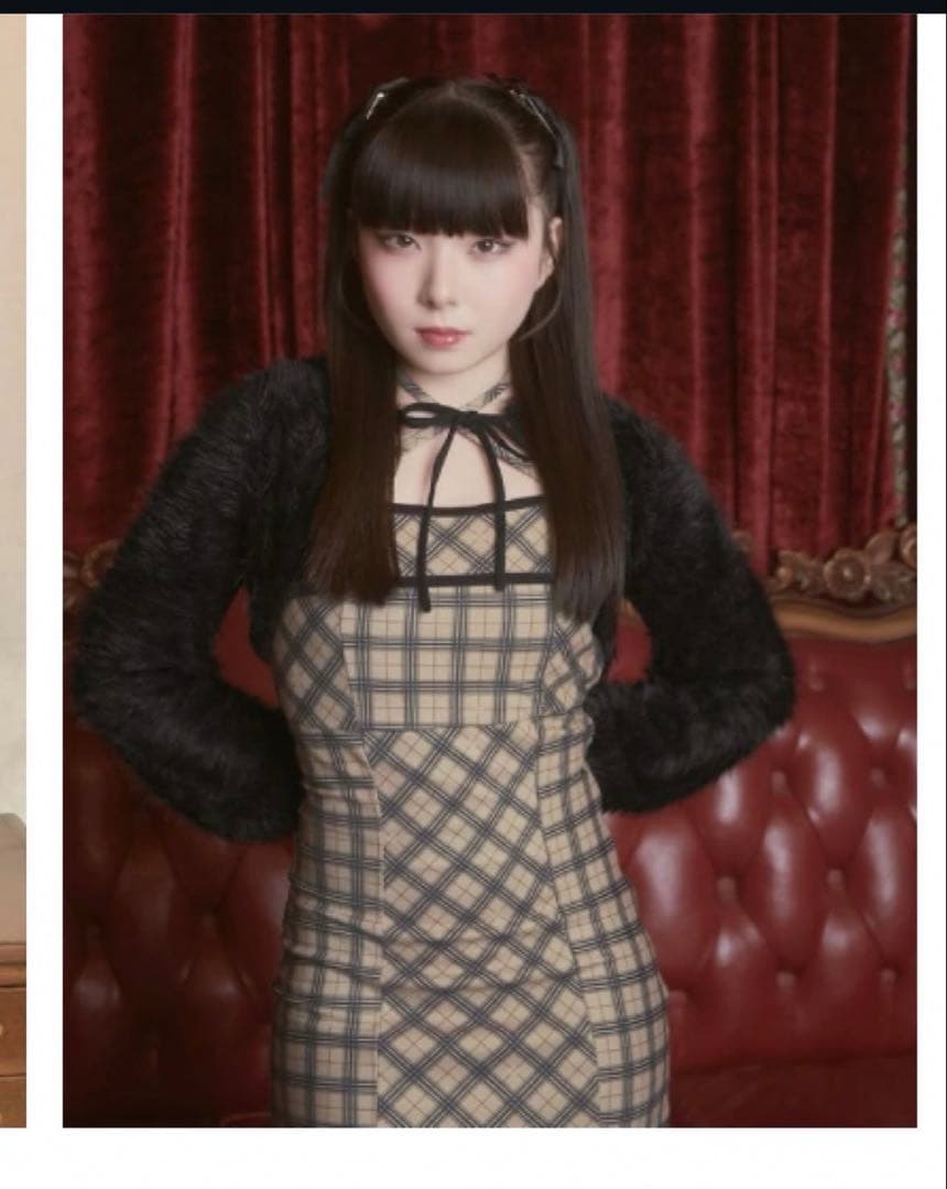 ミシェルマカロン ミシェマカ オリジナルチェック柄アンサンブルミニ