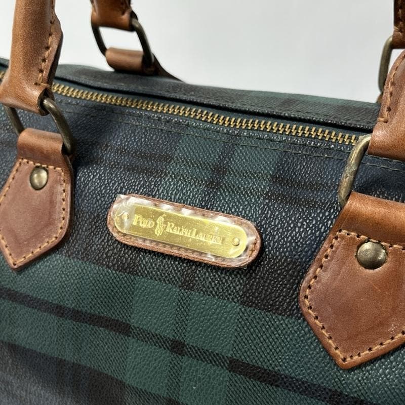 ポロ ラルフローレン/ミニ ボストンバッグ/ブラックウォッチ