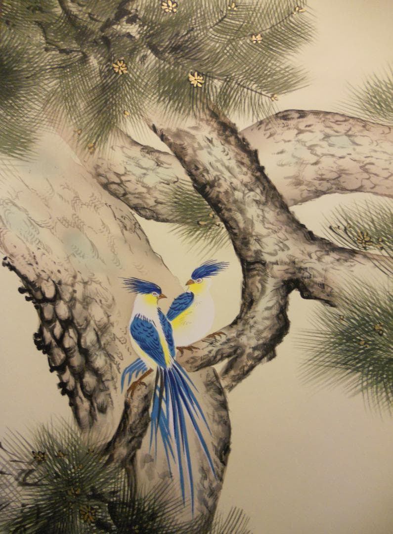 掛け軸 春江 田園風景 絹本 希少 軸装 茶道具 掛軸 美品 です。