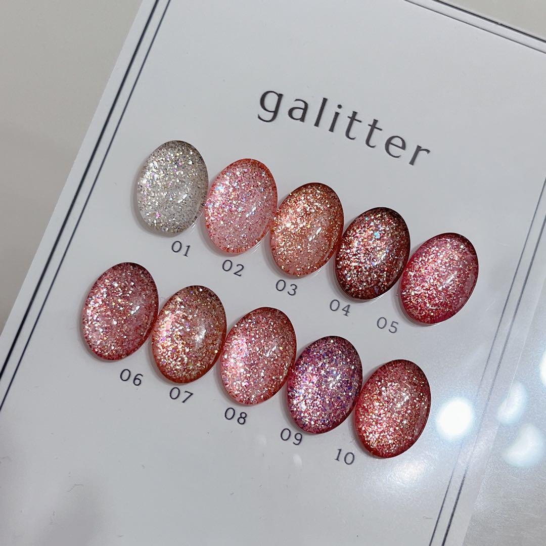 ネイルチップ＊enoi ギャリッター galitter ワンカラー ラメ - メルカリ