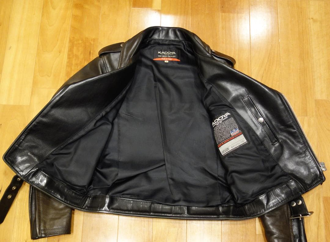 KADOYA HF カドヤ AW-1 VS M Wレザーライダースジャケット - メルカリ