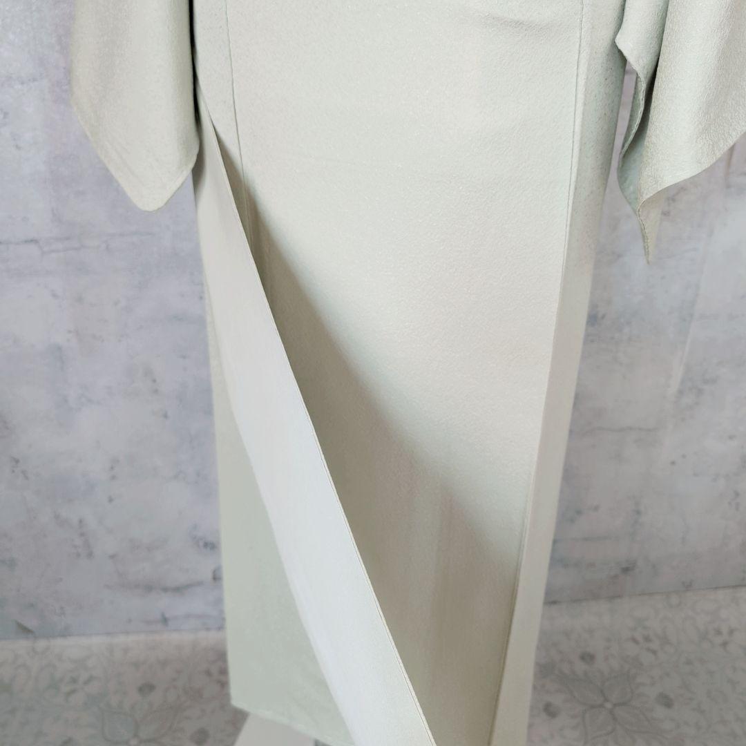 色無地 着物 フルセット 正絹 Sサイズ ライムグリーン O5