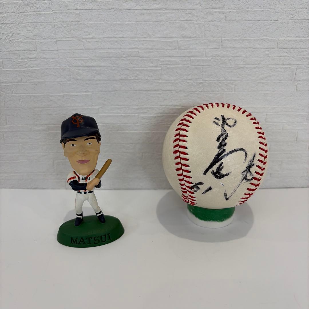 松井秀喜 フィギュア 読売ジャイアンツ 選手不明 サインボール - メルカリ