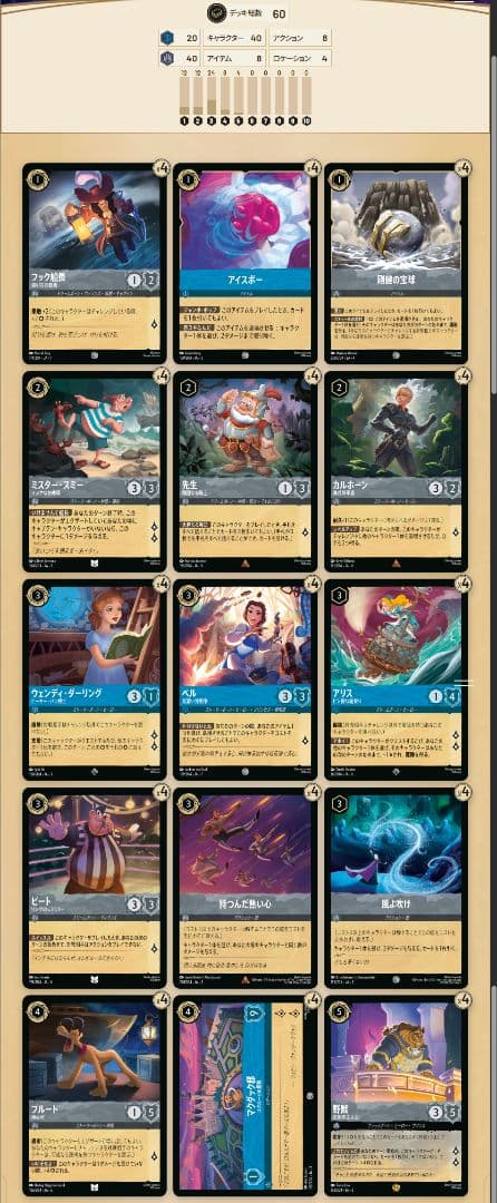 大型大会 入賞構築 ロルカナ サファイア/スティール アグロ デッキ60枚