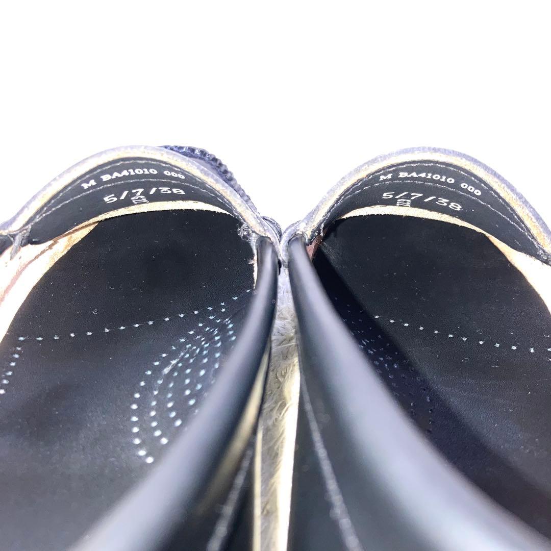 『未使用級』G.H.BASS ローファー 革靴 ブラック レザー 24.5