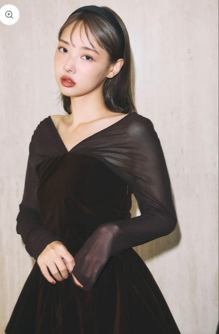 poláura ベロアビスチェバルーントップス　ブラウン polaura ポローラ ベロアビスチェバルーントップス ブラウン - メルカリ