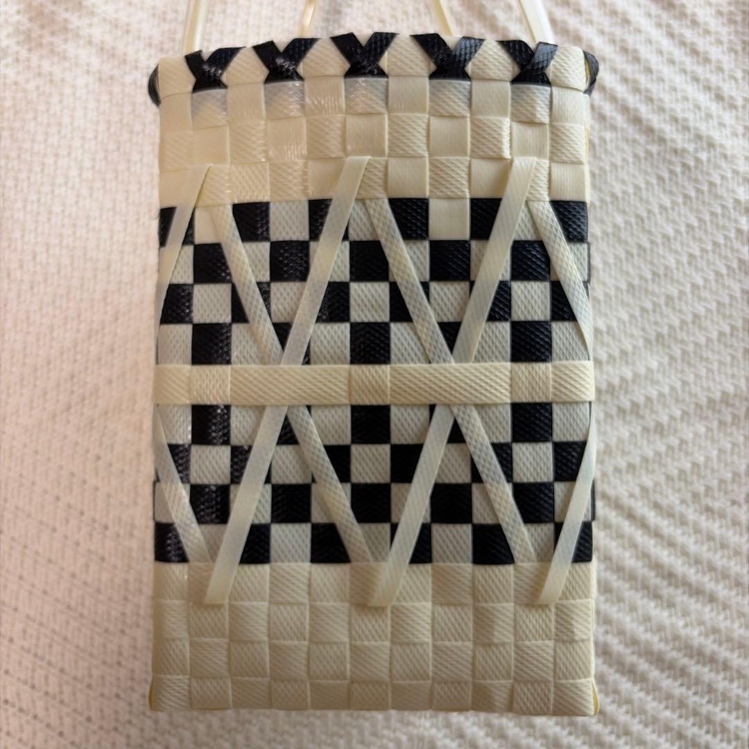 kikirara 様MARNI MARKETチェック柄 かごバッグ