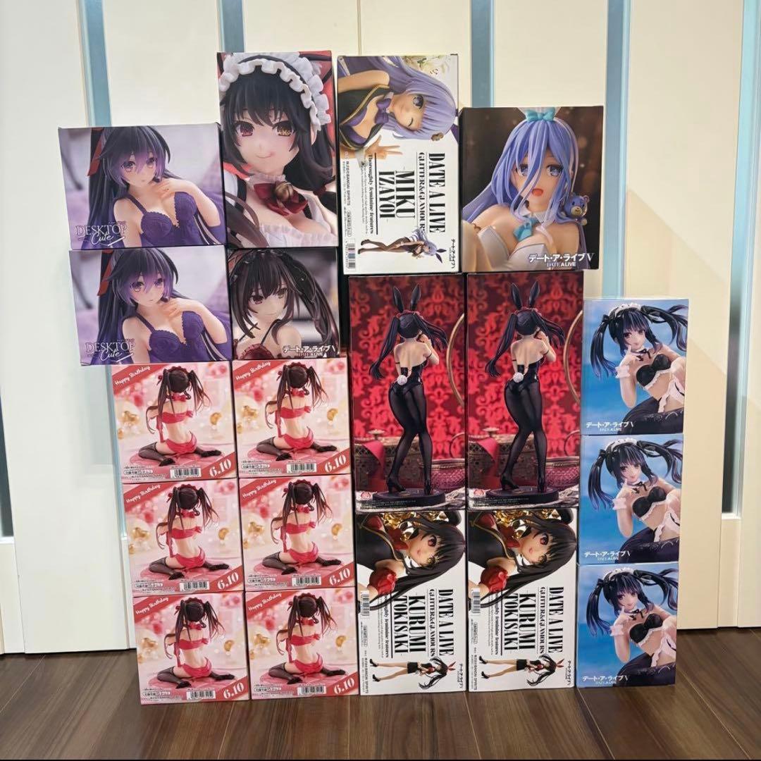 デートアライブ フィギュア まとめ売り 三 夜刀神 十香 崇宮 澪 誘宵