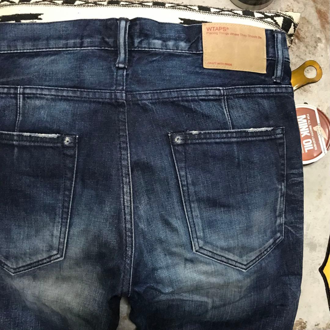 ［希少／完売モデル］M《★ WTAPS ★》美品 ヴィンテージフェード加工デニム