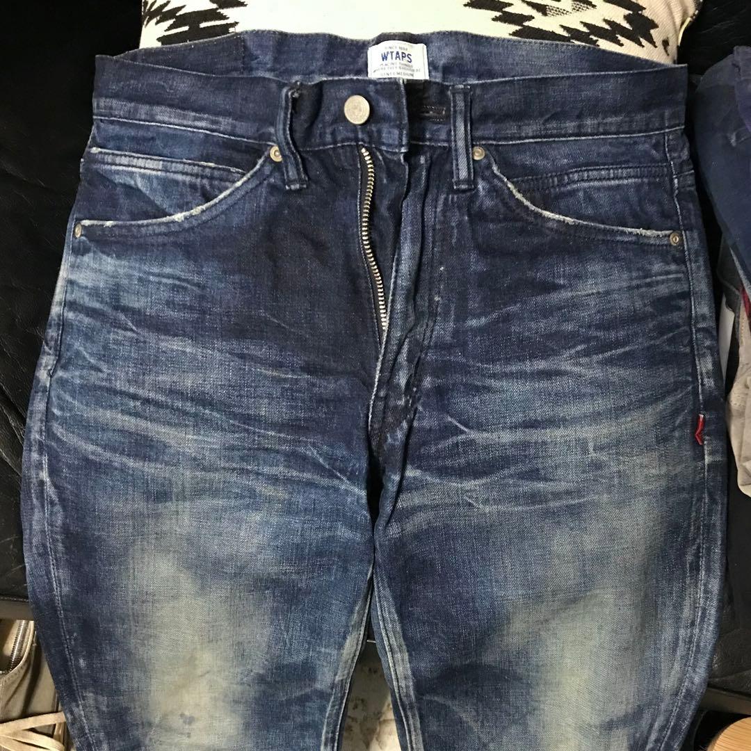［希少／完売モデル］M《★ WTAPS ★》美品 ヴィンテージフェード加工デニム