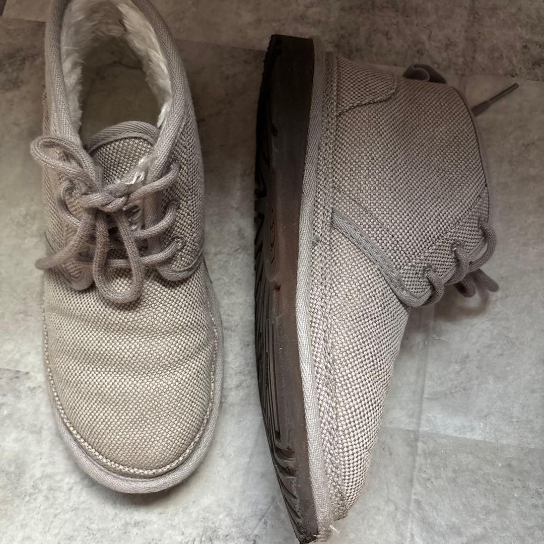 UGG アグ ニューメル ムートンブーツ レディース 24 グレー スニーカー風